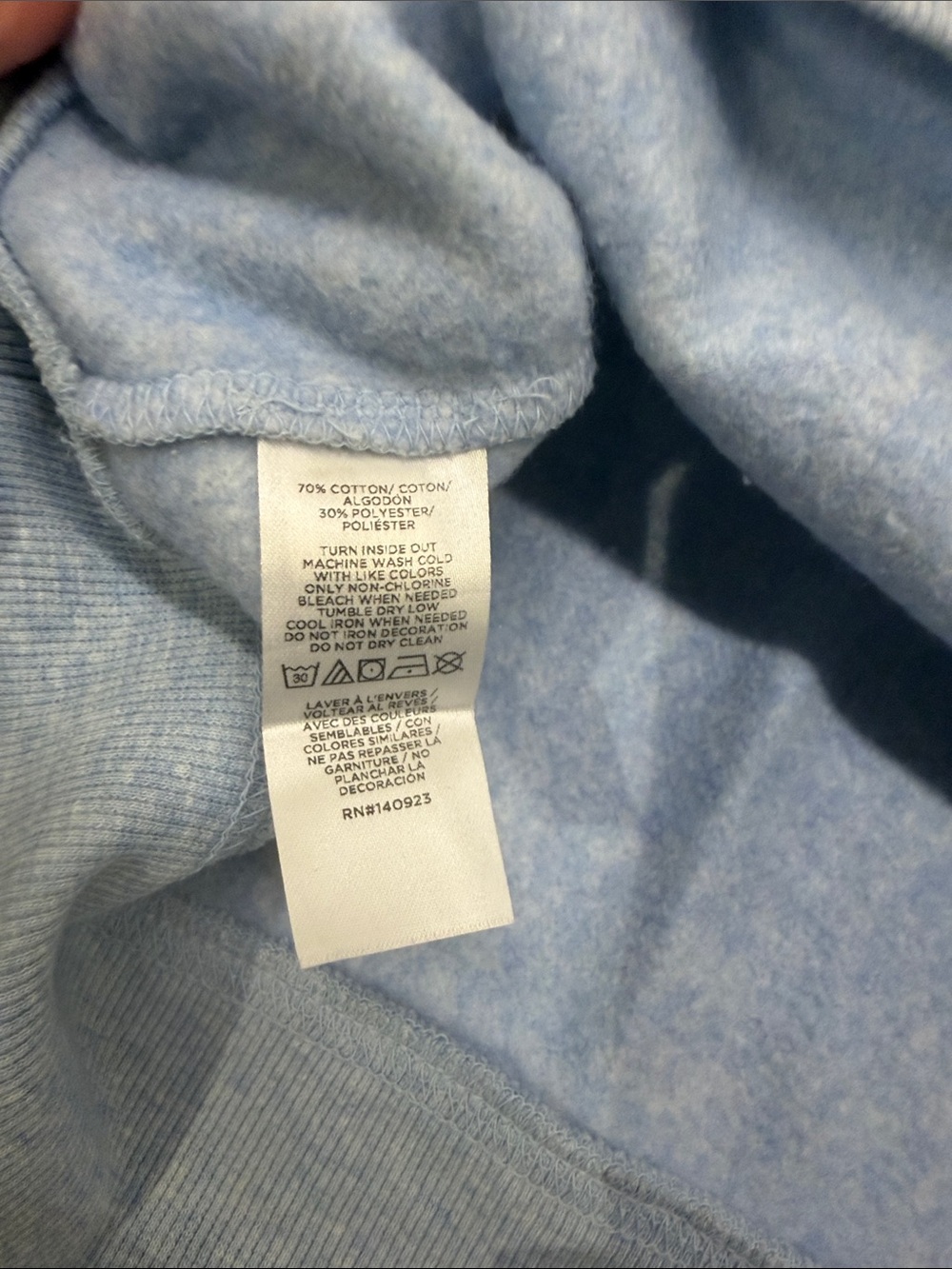 LOFT Light Blue Rhinestone 'SLEIGH' Crewneck Sweatshirt - Picture 5 of 6